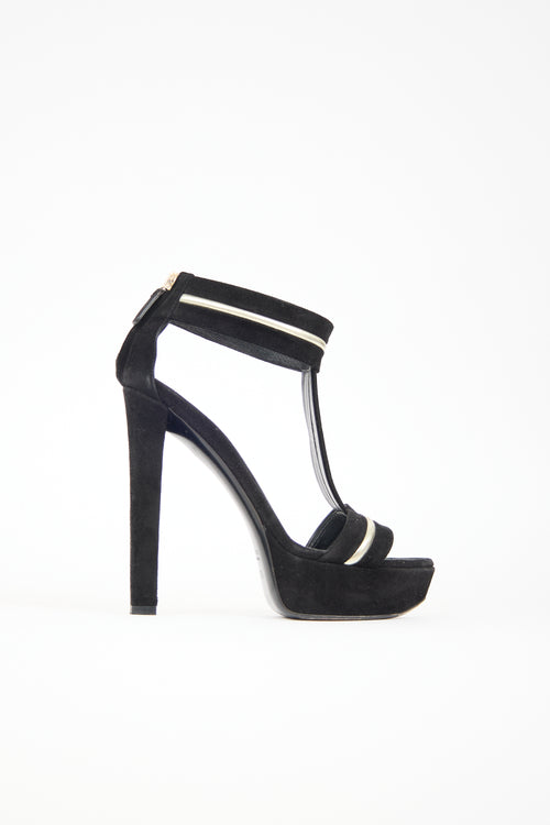 Gucci Suede Platform Sandal