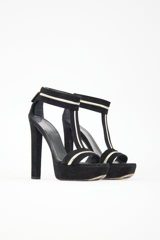 Gucci Suede Platform Sandal