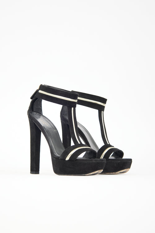 Gucci Suede Platform Sandal