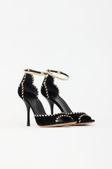 Gucci Suede Whipstitch Sandal