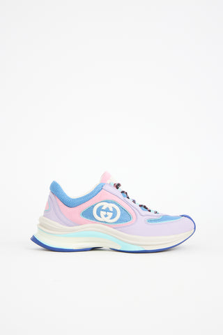 Gucci Suede & Mesh Run Sneaker