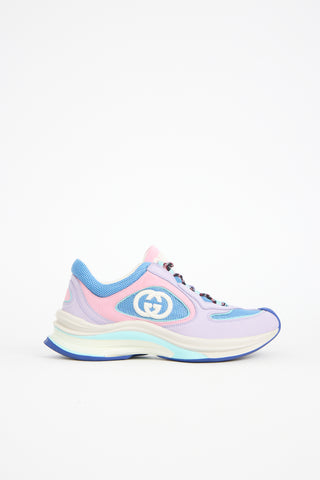 Gucci Suede & Mesh Run Sneaker