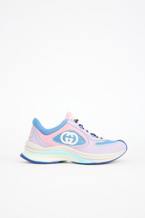 Gucci Suede & Mesh Run Sneaker
