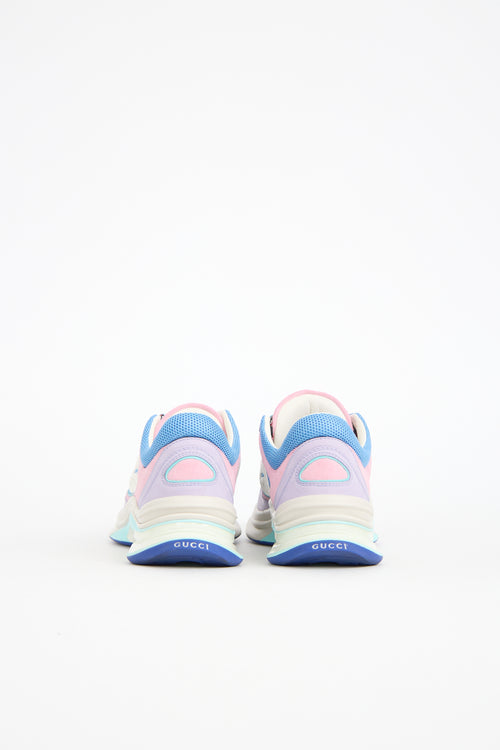 Gucci Suede & Mesh Run Sneaker