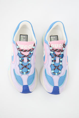 Gucci Suede & Mesh Run Sneaker