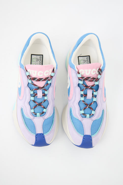 Gucci Suede & Mesh Run Sneaker