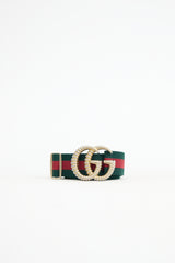 Gucci Elastic Web Torchon GG Belt