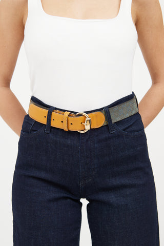 Gucci Beige & Multi Gradient Guccisma Belt