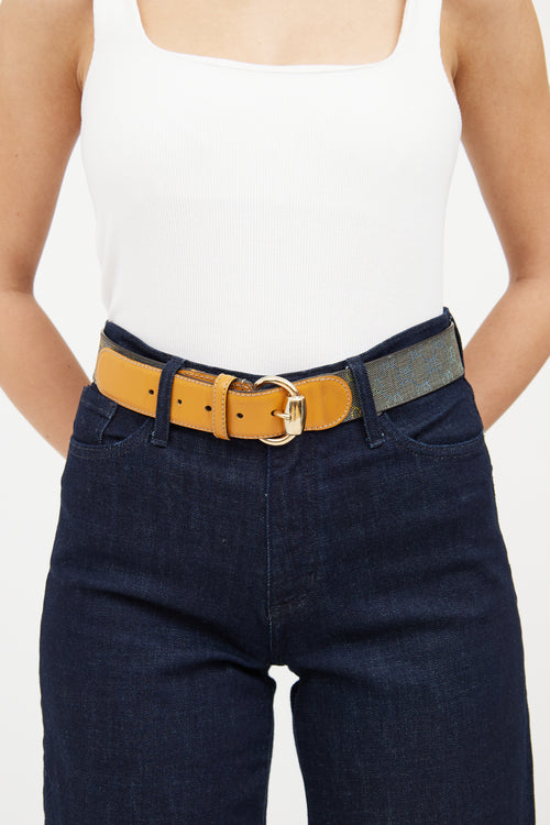 Gucci Beige & Multi Gradient Guccisma Belt