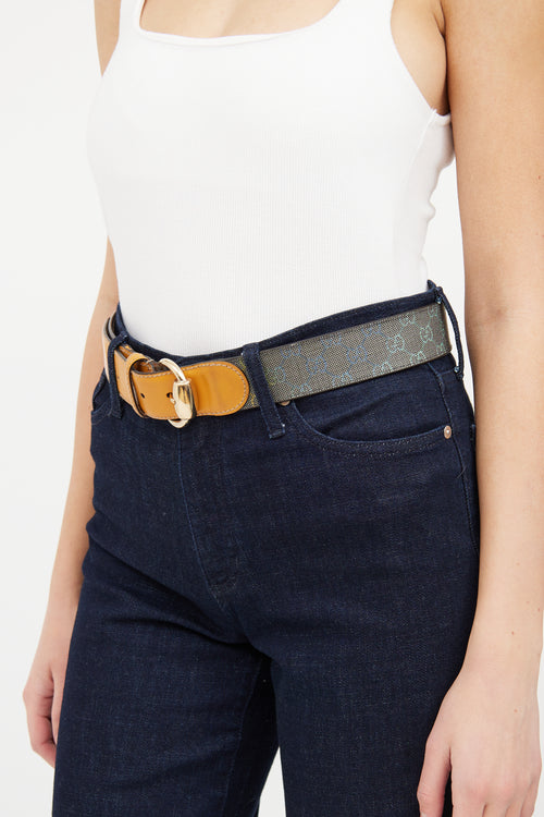 Gucci Beige & Multi Gradient Guccisma Belt