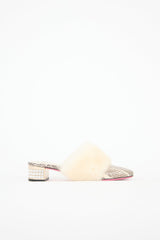 Gucci Textured Crystal Embellished Mule