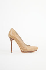 Gucci Textured Platform Heel