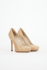 Gucci Textured Platform Heel