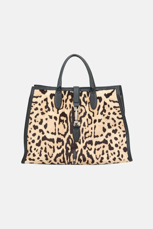 Leather Large Soft Jackie Tote Bag