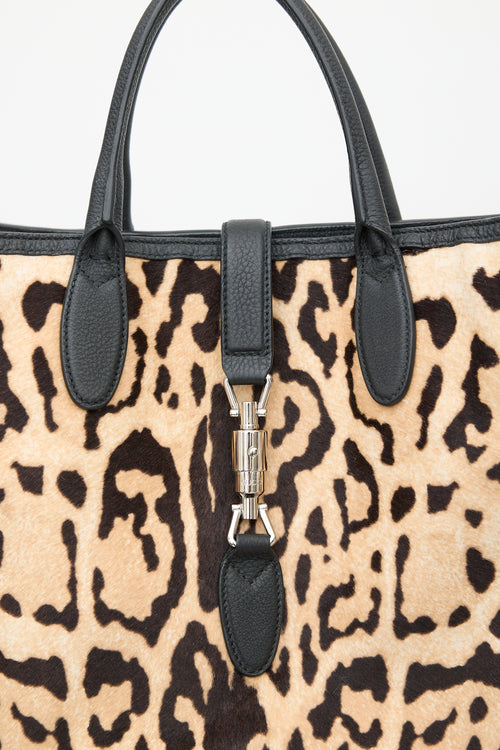 Leather Large Soft Jackie Tote Bag