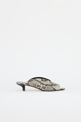 Gucci Textured Leather Mule