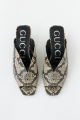 Gucci Textured Leather Mule