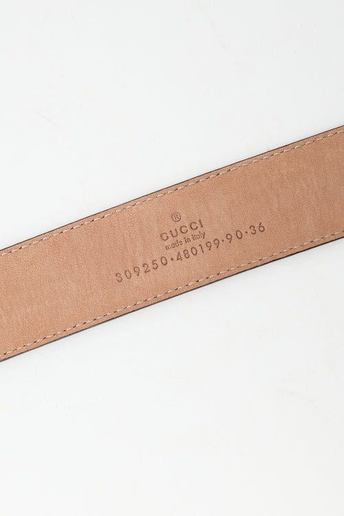Gucci Textured Leather Belt
