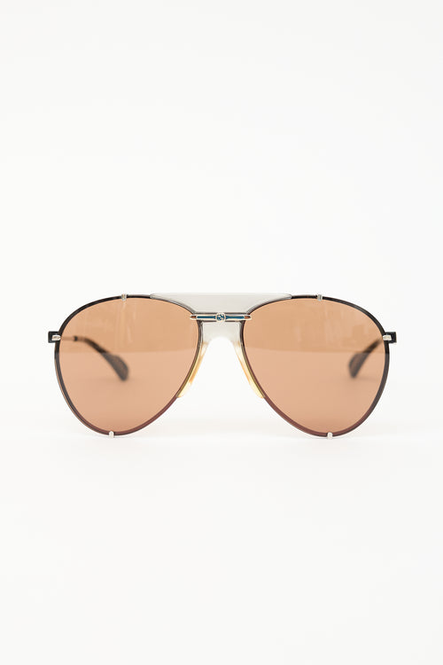 Gucci GG0740S Aviator Sunglasses