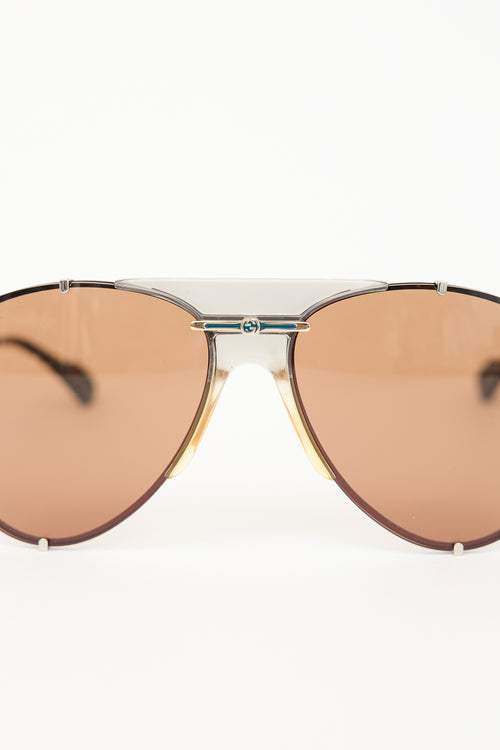 Gucci GG0740S Aviator Sunglasses