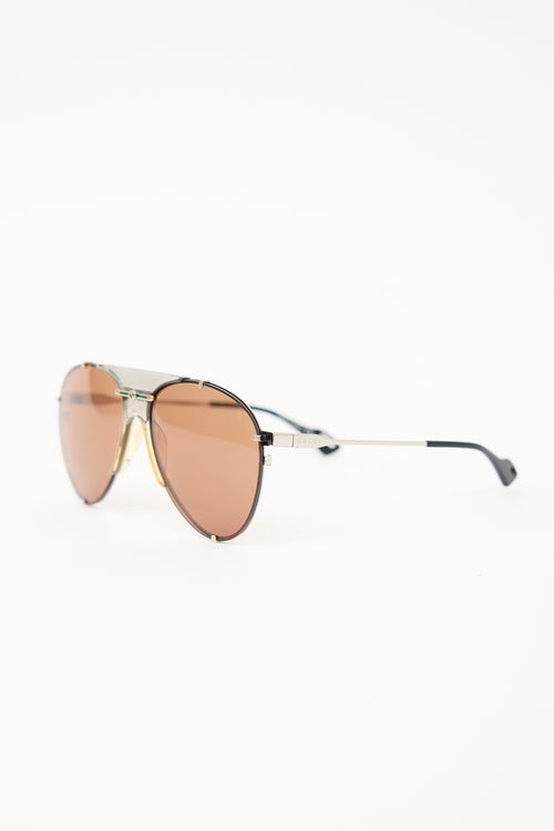Gucci GG0740S Aviator Sunglasses