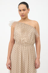 Gucci Tulle Swiss Dot Maxi Dress