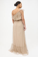Gucci Tulle Swiss Dot Maxi Dress