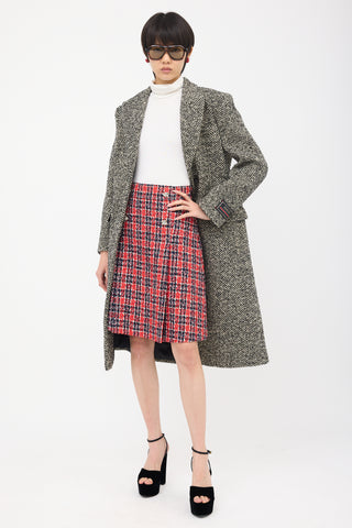 Gucci Tweed A-Line Skirt