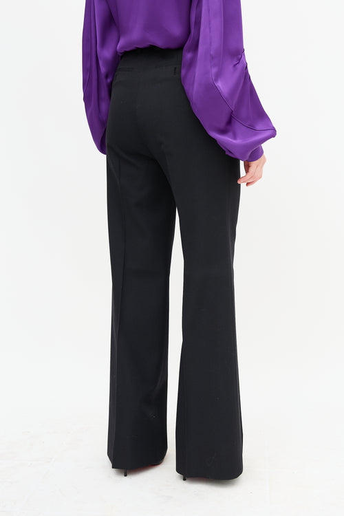 Gucci Twill Wide Leg Trouser