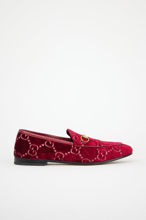 Gucci Velvet GG Jordaan Loafer