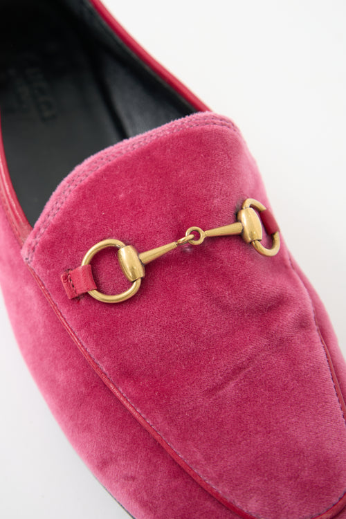 Gucci Velvet Jordaan Loafer
