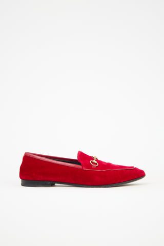 Gucci Velvet Jordaan Loafer