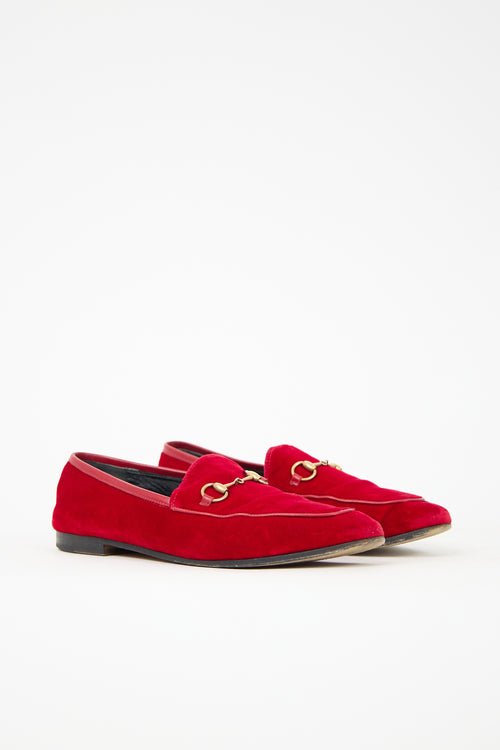 Gucci Velvet Jordaan Loafer
