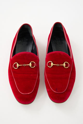 Gucci Velvet Jordaan Loafer