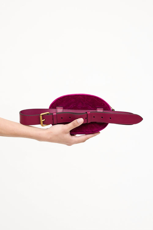 Gucci Velvet Marmont Belt Bag