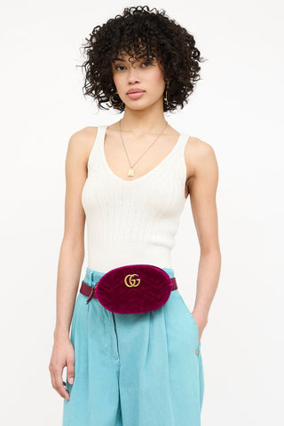 Gucci Velvet Marmont Belt Bag