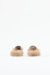 Gucci Velvet & Fur Princetown Mule