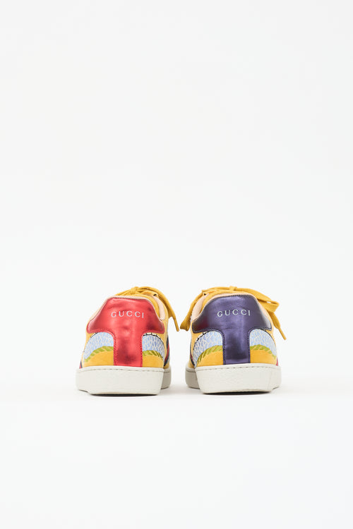 Gucci Velvet Embroidered Ace Sneaker