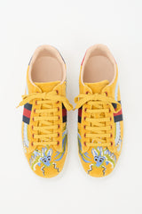 Gucci Velvet Embroidered Ace Sneaker
