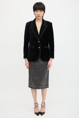 Gucci Velvet GG Blazer