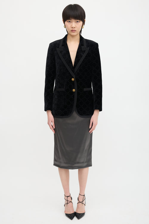 Gucci Velvet GG Blazer