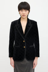 Gucci Velvet GG Blazer