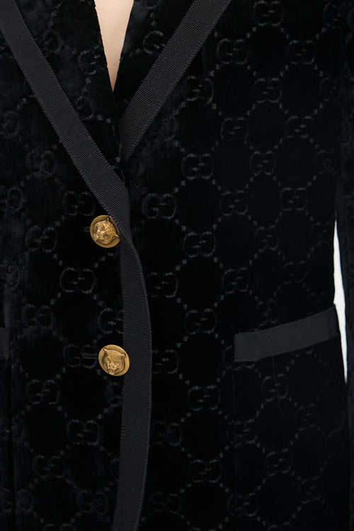 Gucci Velvet GG Blazer