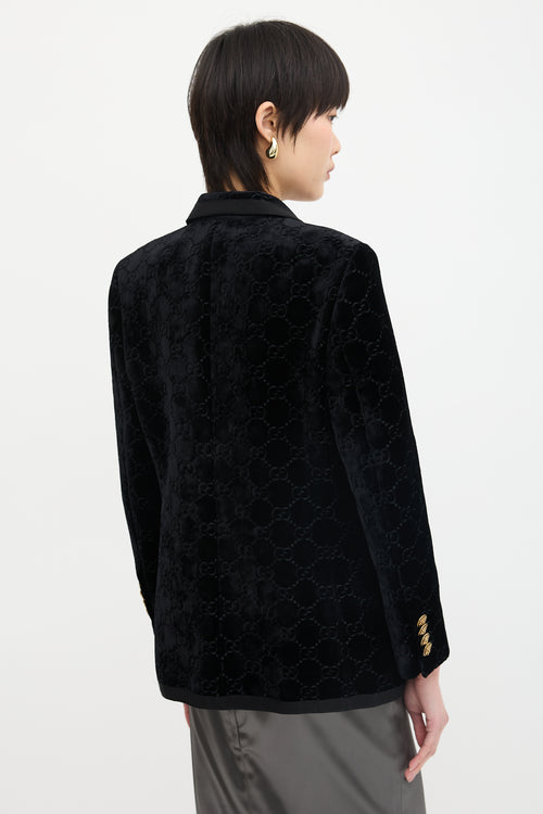 Gucci Velvet GG Blazer