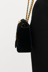 Gucci Velvet GG Marmont Small Bag