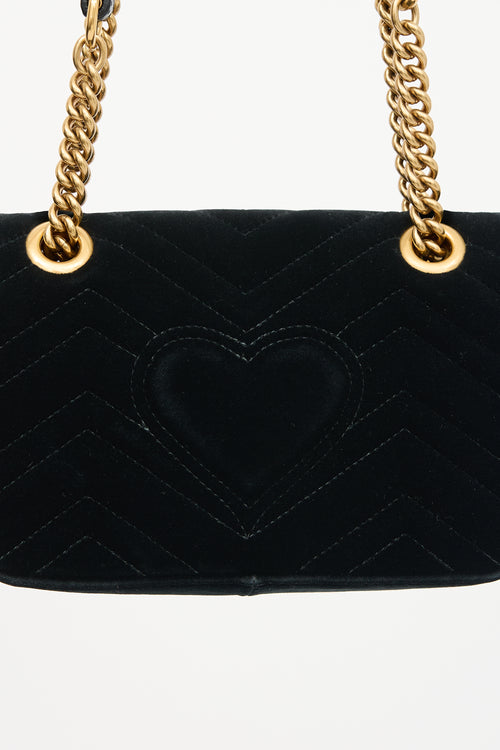 Gucci Velvet GG Marmont Small Bag