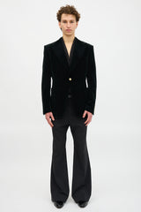 Gucci Velvet Peak Lapel Blazer
