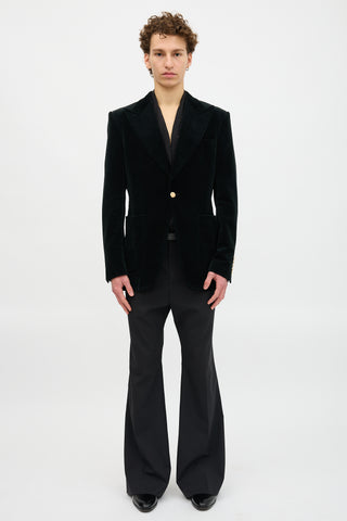 Gucci Velvet Peak Lapel Blazer