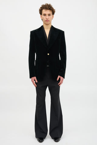 Gucci Velvet Peak Lapel Blazer