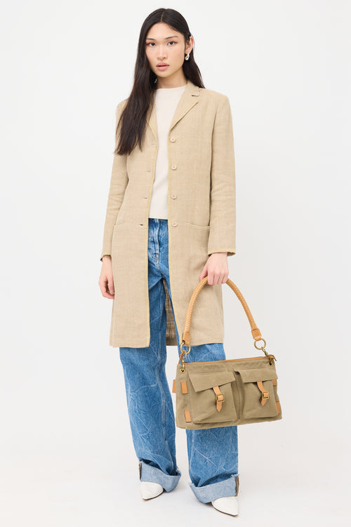 Gucci Vintage Canvas Utilitarian Bag